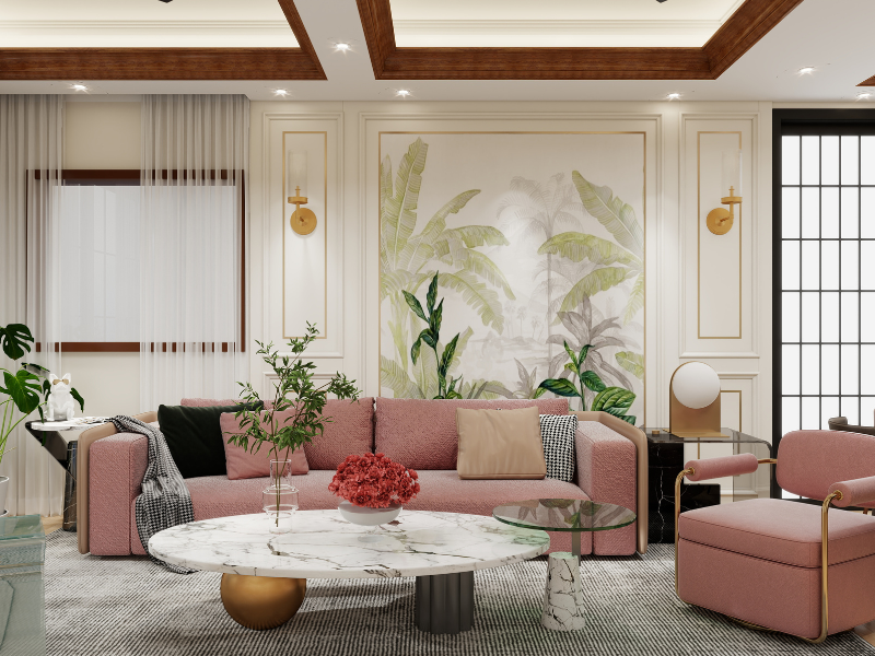 Modern Nature-Inspired Luxury Living room